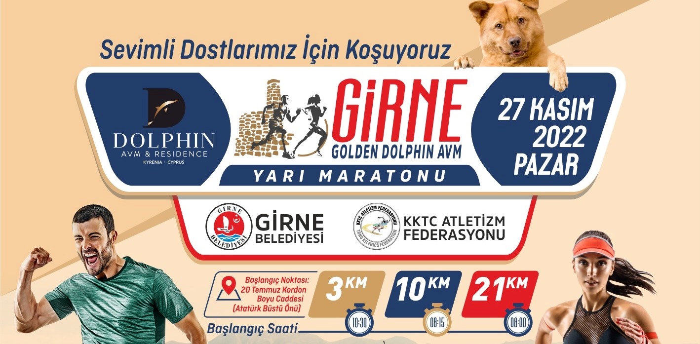 Girne Dolphin Avm Yarı Maratonu düzenleniyor