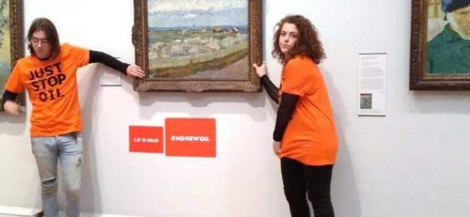 Van Gogh tablosuna zarar veren Eko-aktivistlere hapis cezası