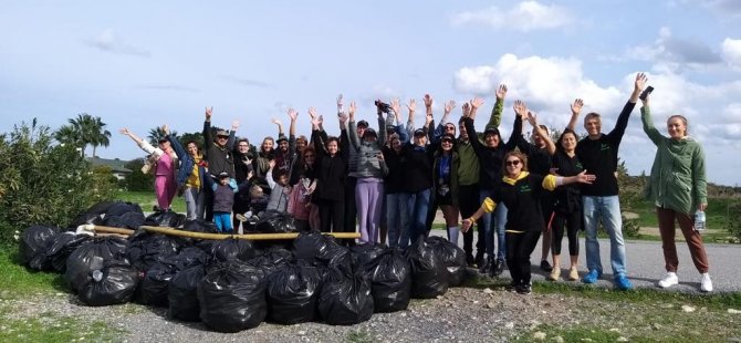 Evkaf Girne İyilik Gönüllüleri’nin Topladığı Çöp Miktarı Şaşkınlık Yarattı