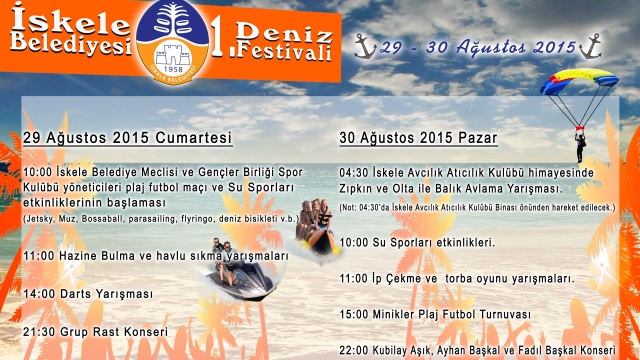 İskele Belediyesi 1. Deniz Festivali Makenzi’ ye renk katacak