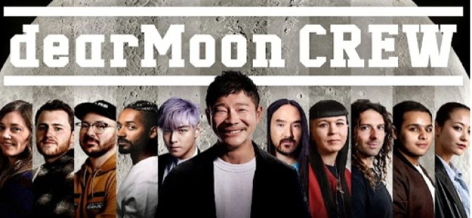 Japon milyarder, Ay’a yolculuk için ünlülerle dolu ekibini açıkladı