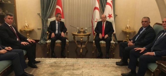 Cumhurbaşkanı Tatar, Türkiye Milli Eğitim Bakanı Özer ve beraberindeki heyeti kabul etti