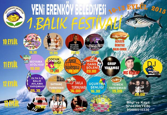 Yeni Erenköy’de Balık Festivali başlıyor