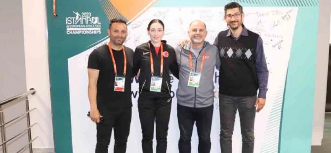 Ferhat Sakallı ve Berk Tuna, Avrupa şampiyonu Tuğba Danışmaz’ı kutladı