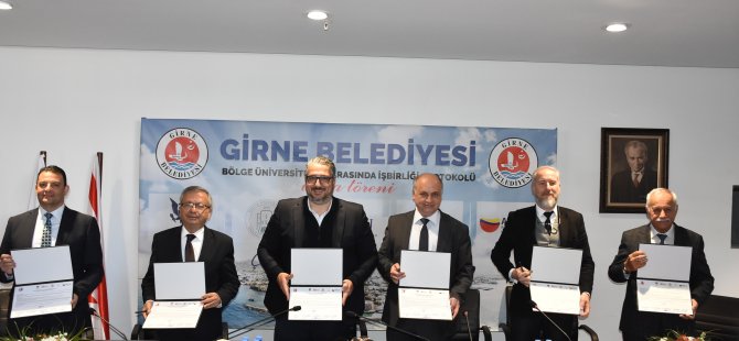 Girne Belediyesi ile 5 bölge üniversitesi işbirliği protokolü imzaladı