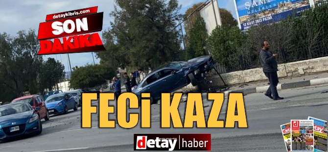 Lefkoşa Fuar Alanında Feci Kaza