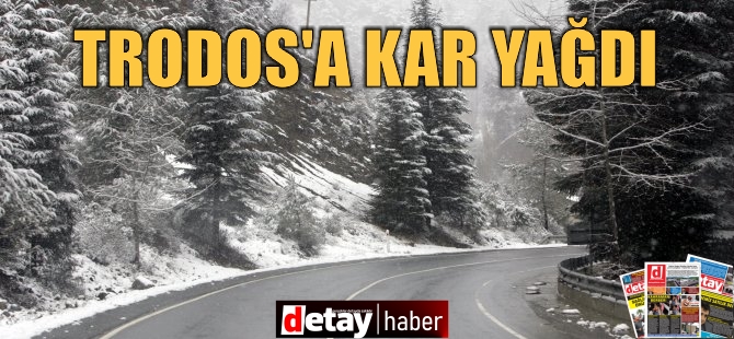 Trodos’ta kar yağışı yeniden başladı