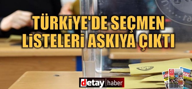 Türkiye'de seçmen listeleri askıya çıkarıldı