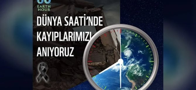 Dünya Saati’nde ışıklar Türkiye için kapatılıyor