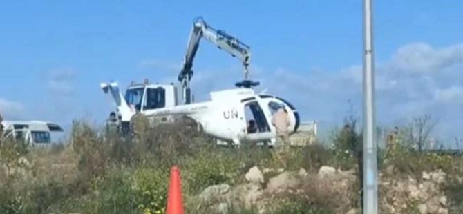 BM helikopteri Lefkoşa’ya zorunlu iniş yaptı