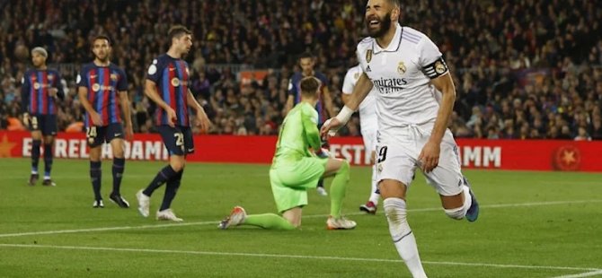 Real Madrid, Barcelona’yı dağıttı, finale çıktı! Benzema, hat-trick yaptı