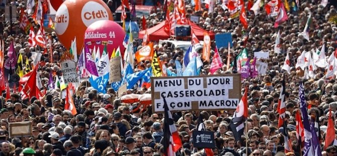 Fransa’da 1 Mayıs, emeklilik reformu protestosuyla başladı