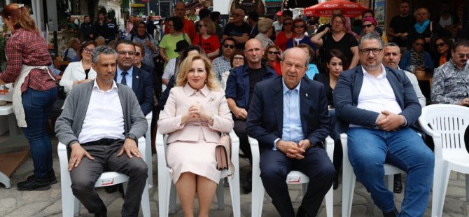 Tatar ve eşi Sibel Tatar 18. Kıbrıs İpek Kozası Günleri Festivali’nin açılışına katıldı