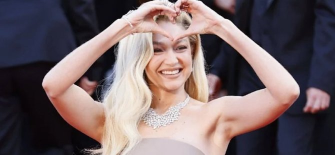 Dünyaca ünlü model Gigi Hadid de kalp işareti yaptı