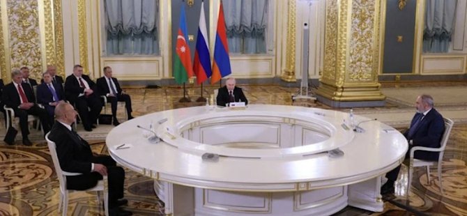 Putin, Aliyev ve Paşinyan, Moskova’da görüştü