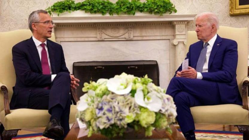 Biden ve Stoltenberg Beyaz Saray'da bir araya geldi
