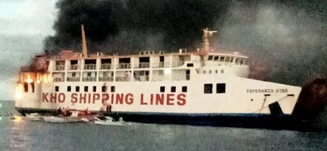 Yolcu gemisinde yangın: Açık denizde panik çıktı