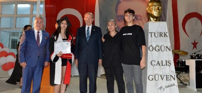 Cumhurbaşkanı Ersin Tatar, Bülent Ecevit Anadolu Lisesi’nin mezuniyet törenine katıldı