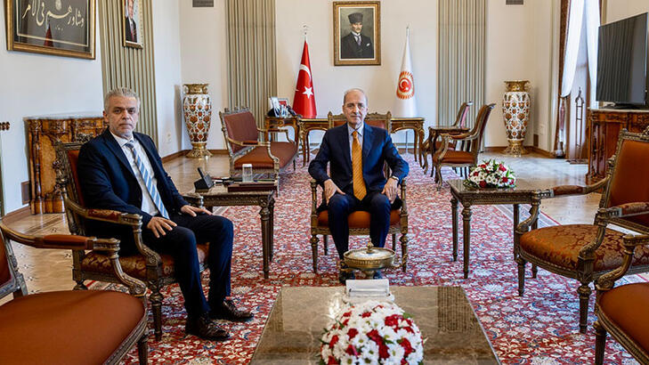 TBMM Başkanı Kurtulmuş, KKTC Ankara Büyükelçisi Korukoğlu'nu kabul etti