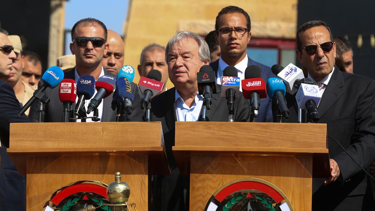 Guterres: Yardım tırları en hızlı şekilde Gazze'ye hareket etmeli