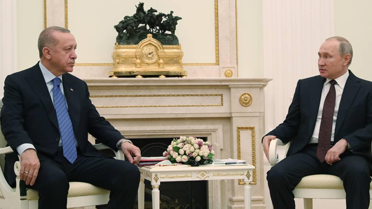 Erdoğan, Putin ile Filistin'i görüştü