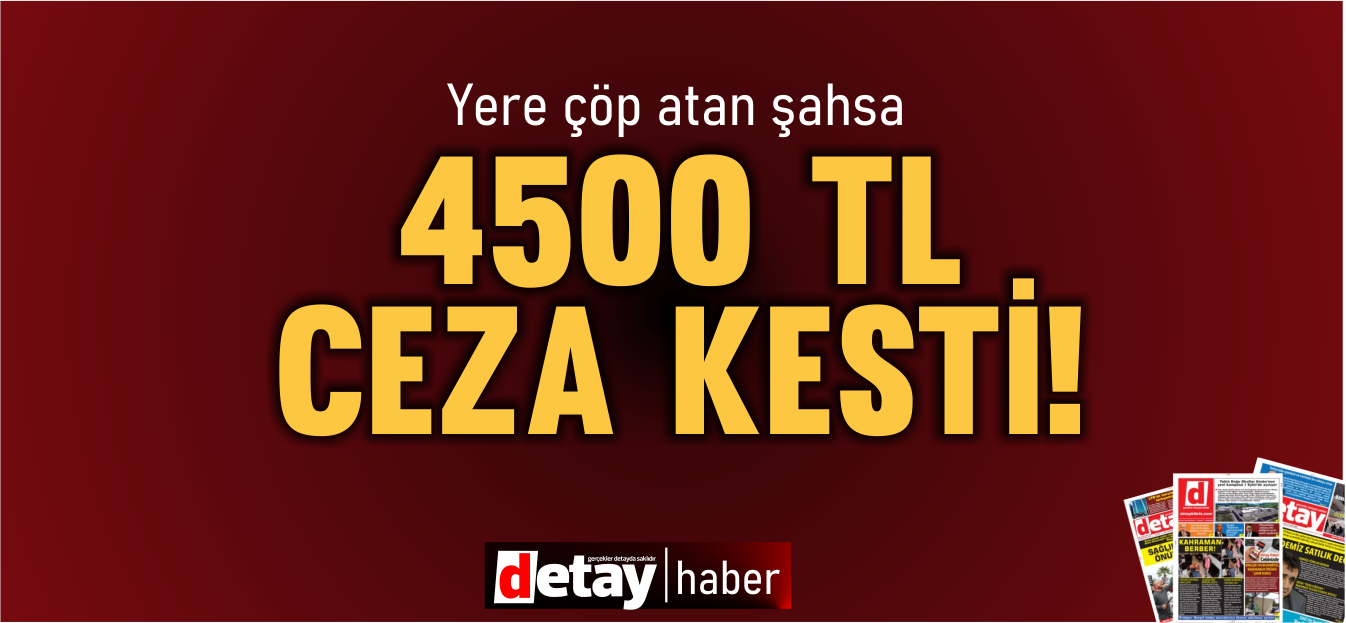Girne Belediyesi, yere çöp atan bir kişiye 4526 TL ceza kesti!