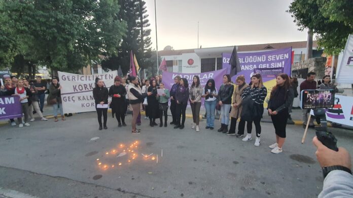 Lefkoşa’da kadına yönelik şiddete karşı yürüyüş düzenlendi