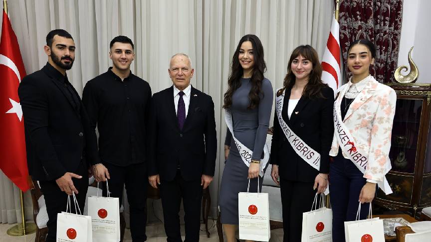 Töre, 2023 Miss Kuzey Kıbrıs ve Bay Kuzey Kıbrıs finalistlerini kabul etti