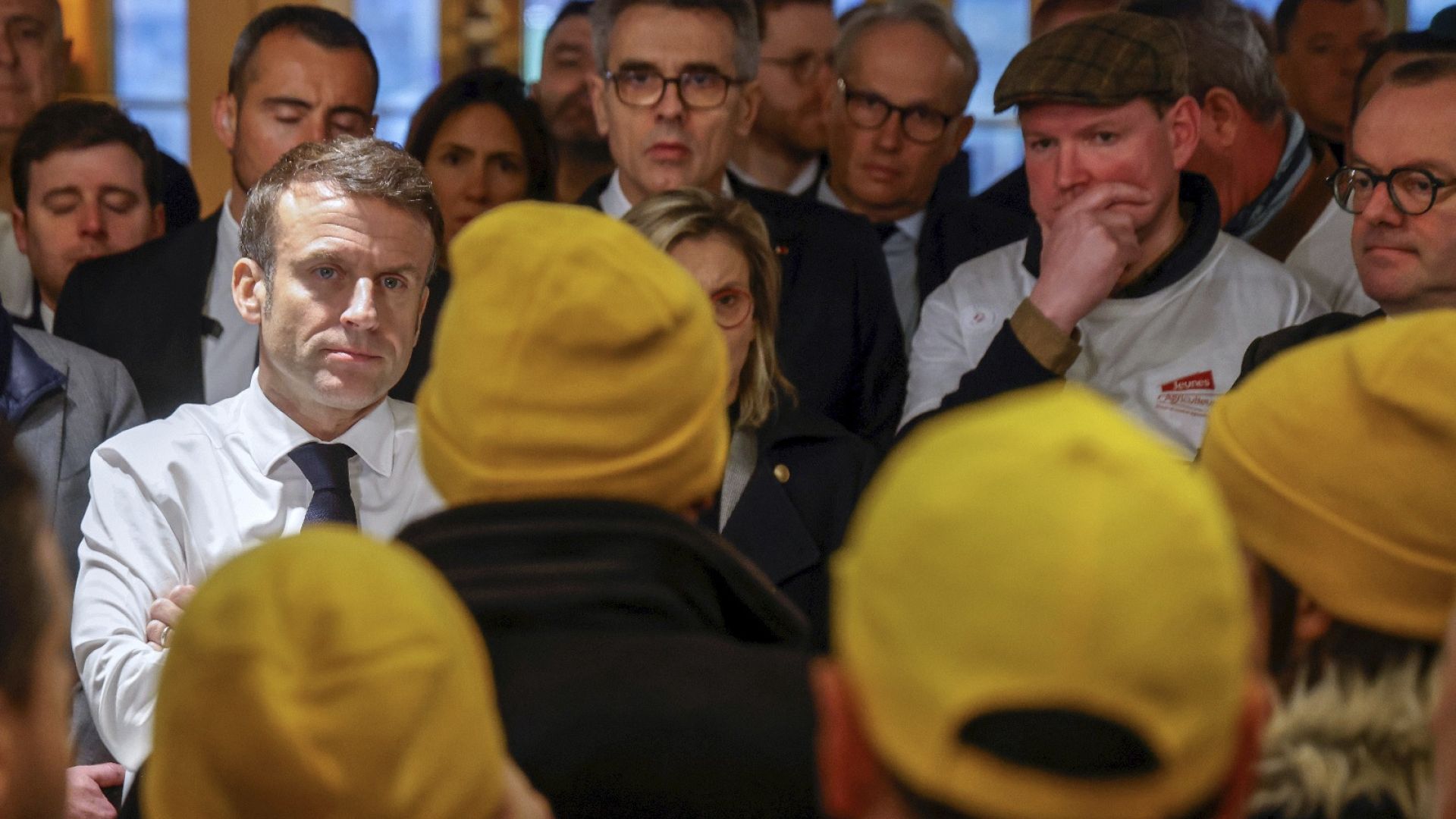 Fransa Cumhurbaşkanı Macron'a tarım fuarında protestolu karşılama