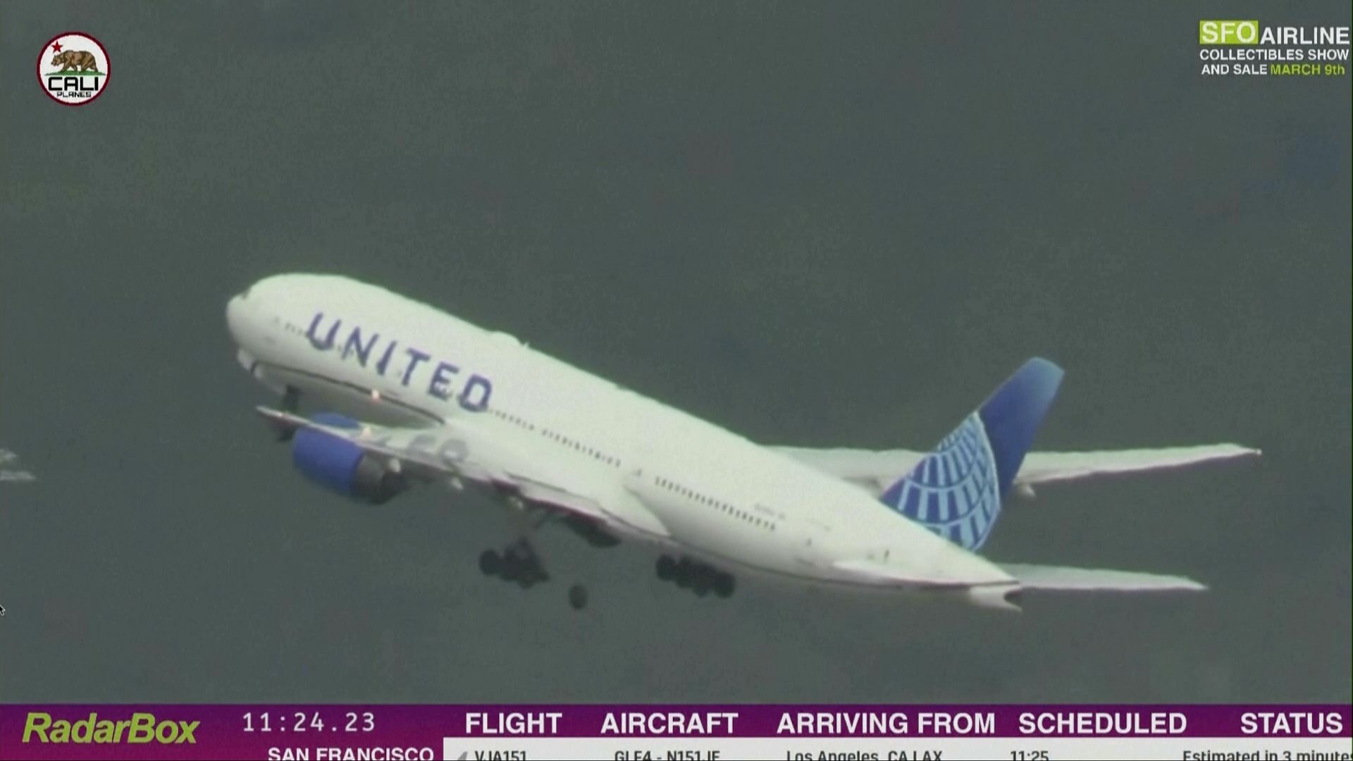 Boeing yolcu uçağının kalkış sırasında lastiği düştü