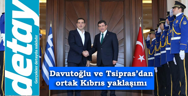 Davutoğlu ve Tsipras’dan ortak Kıbrıs yaklaşımı