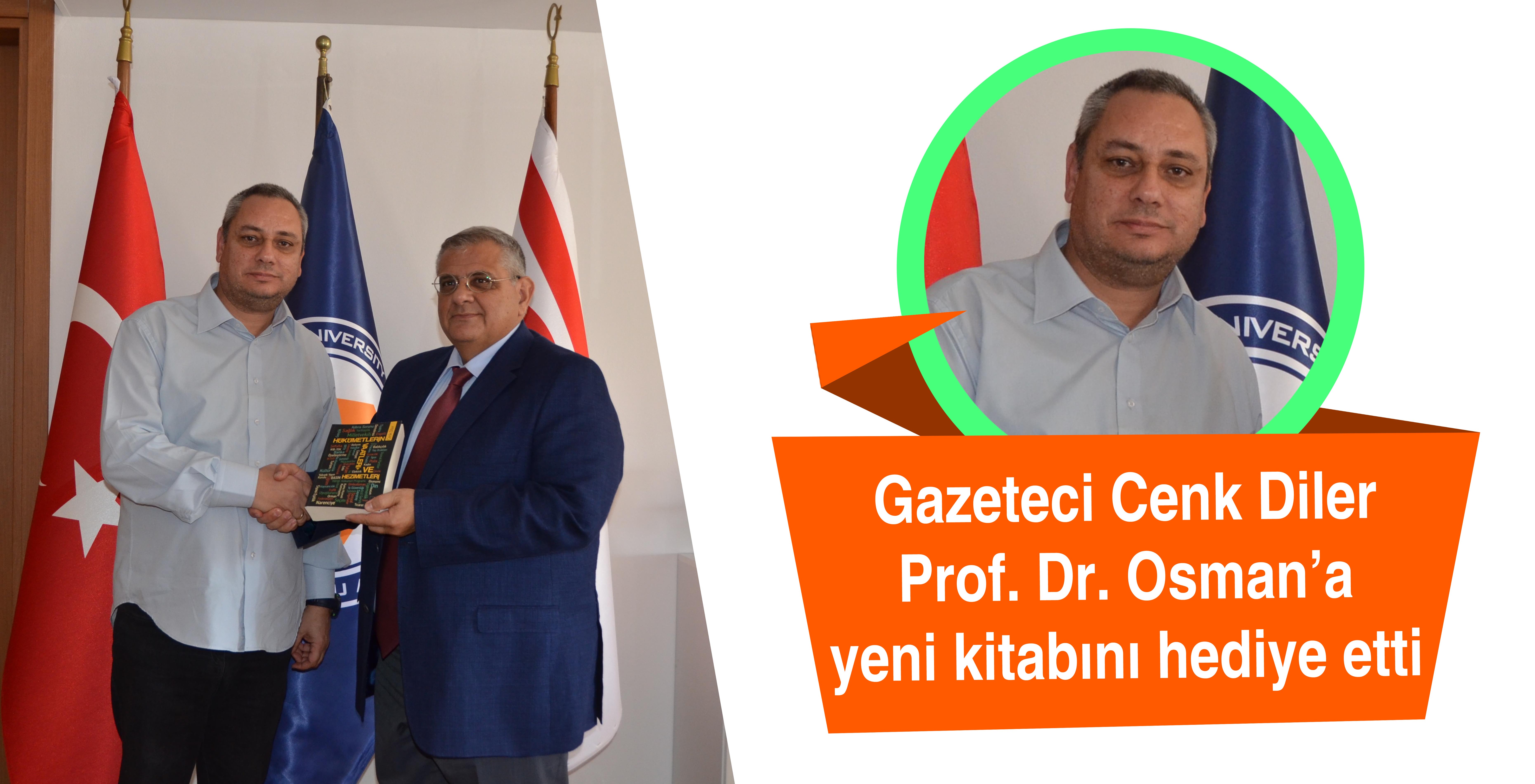 Gazeteci Cenk Diler Prof. Dr. Osam’a yeni kitabını hediye etti