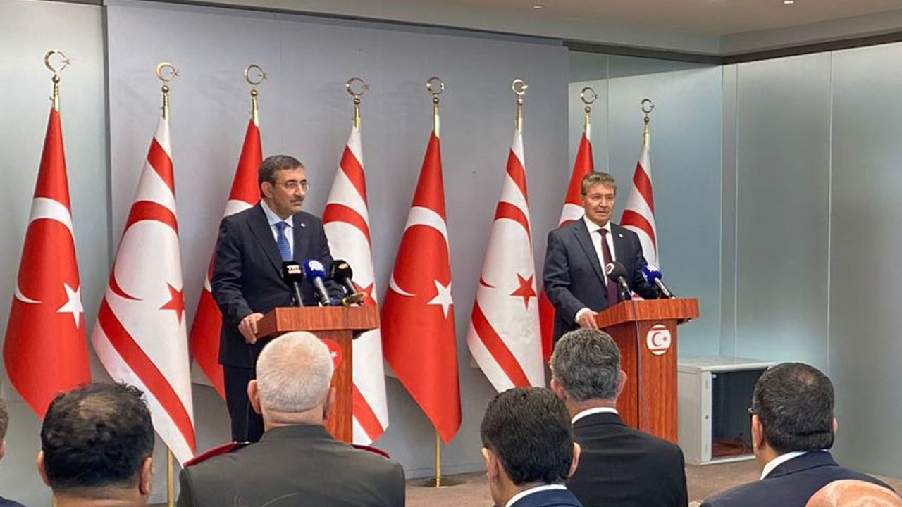 Türkiye Cumhurbaşkanı Yardımcısı Yılmaz KKTC’ye geldi