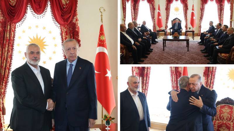 Erdoğan ve Hamas lideri Haniye, Dolmabahçe'de görüştü