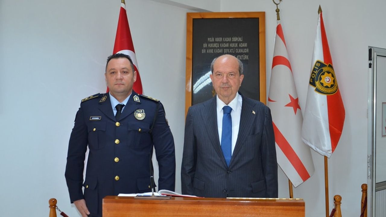 Cumhurbaşkanı Tatar’dan, Girne Polis Müdürü Nizamoğlu’na ziyaret