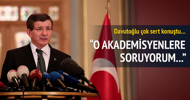 Başbakan Davutoğlu konuştu