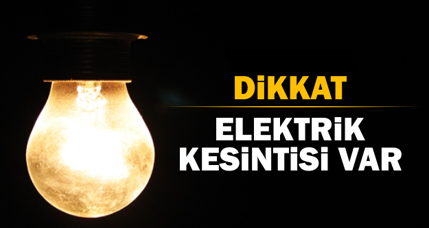 Pazartesi Çatalköy’ün Batı bölümünde elektrik kesintisi olacak