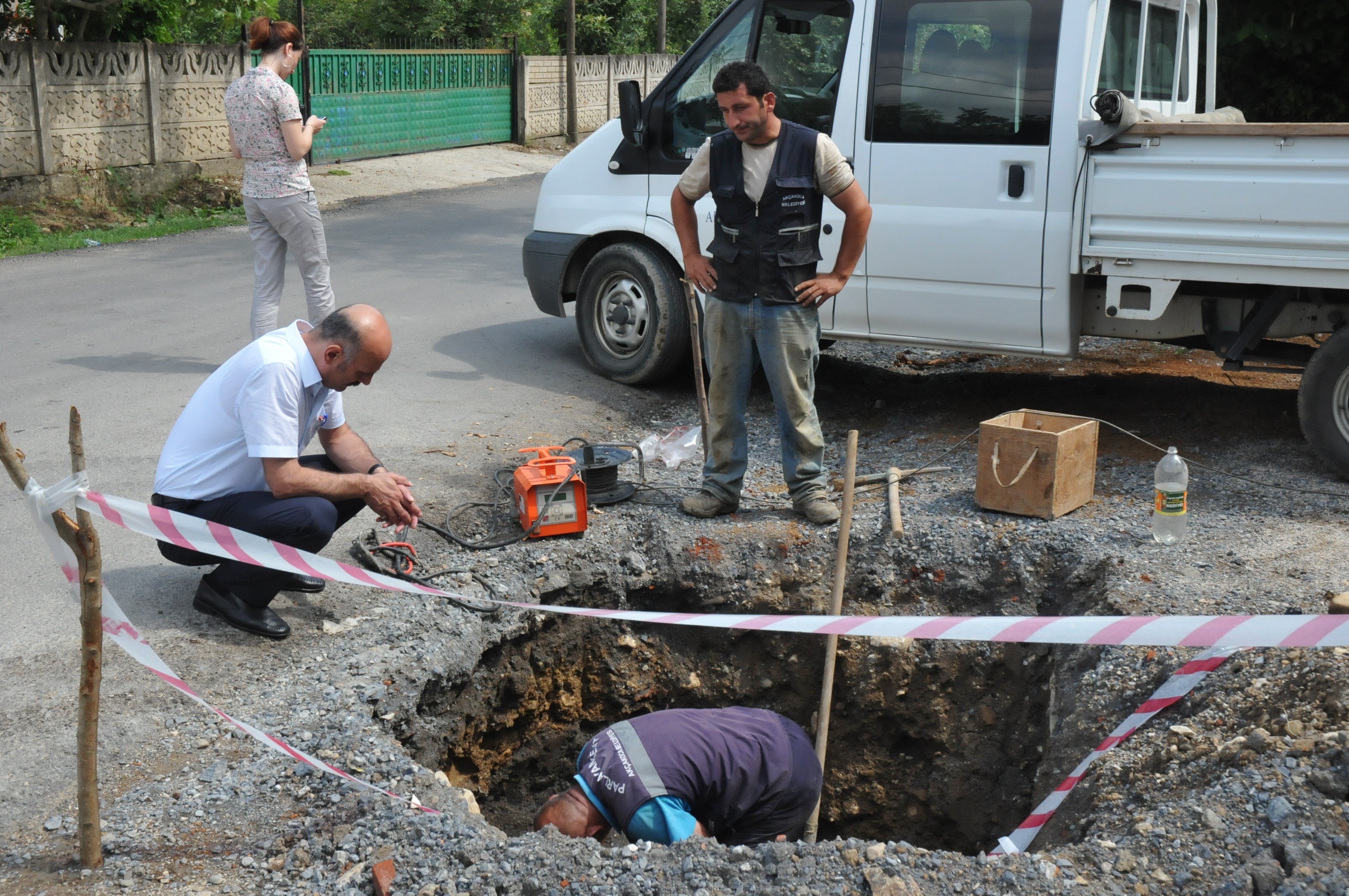 LTB Kızılay Arkası Göçmen Evleri bölgesinde yağmur suyu altyapısını tamamladı