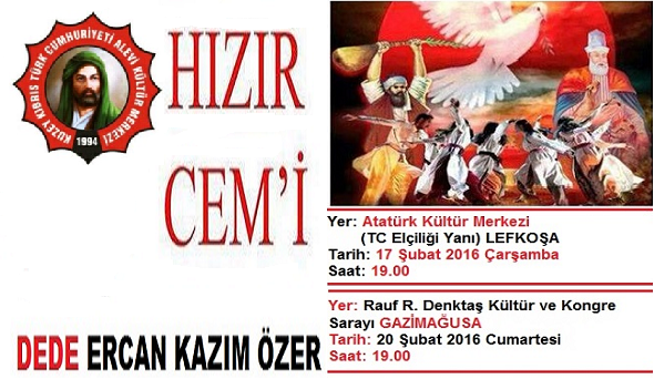 KKTC Alevi Kültür Merkezi’nden Hızır Cem'ine davet