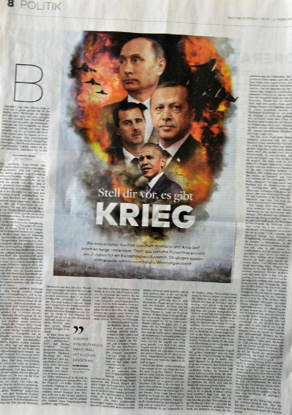 Almanya basınından: 'Dünya savaşının senaryosu'