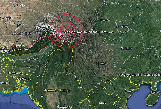 Çin'de 6,1 büyüklüğünde deprem