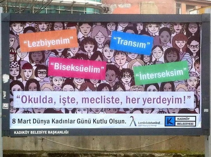 Kadıköy belediyesi billboardlarını LGBTİ bireylere açtı: ‘Her yerdeyim’