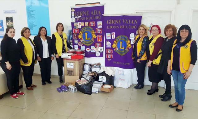 Girne Lions Kulüplerinden kadın sığınma evine bağış