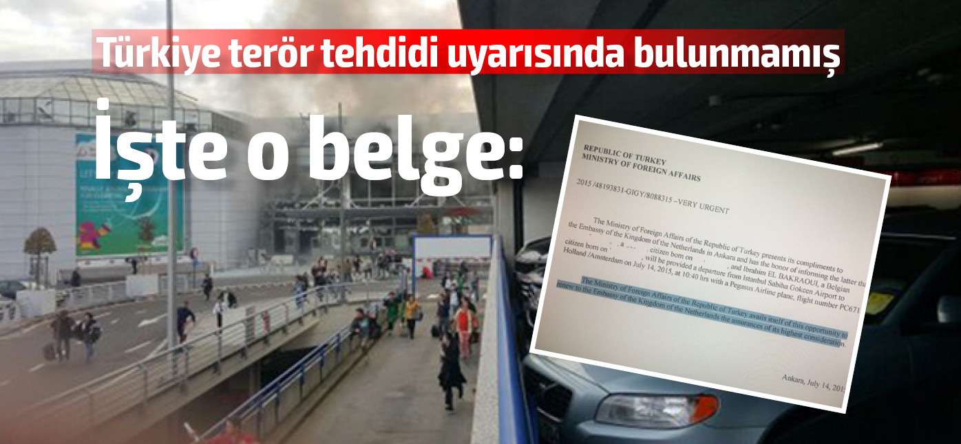 Türkiye, Brüksel saldırganını iade ederken terör tehdidi uyarısında bulunmamış