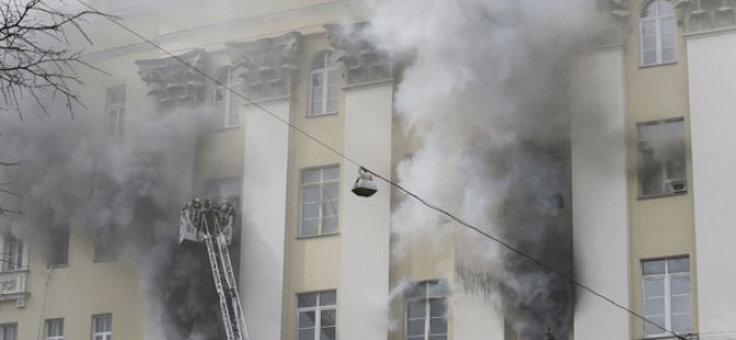 Rusya Savunma Bakanlığı yanıyor