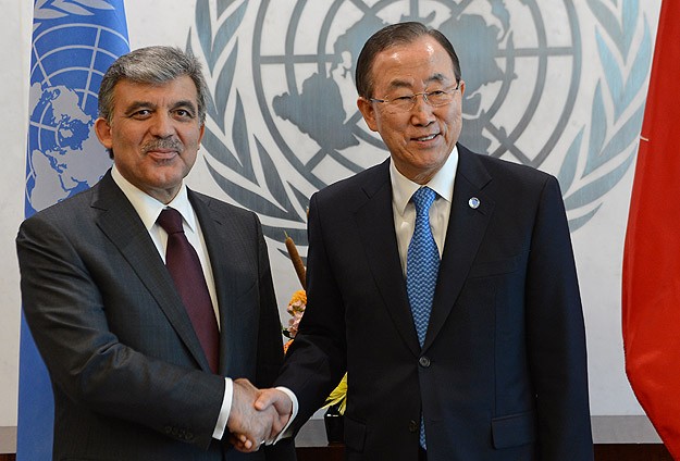 Cumhurbaşkanı Gül BM Genel Sekreteri Ban ile görüştü