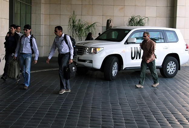 BM denetçileri Şam'dan ayrıldı