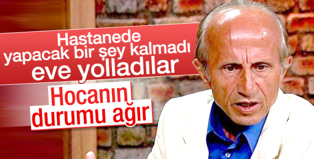 Yaşar Nuri Öztürk'ten üzücü haber