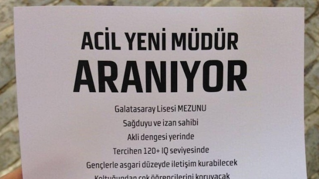 Galatasaray Liseliler de ‘iş ilanı’ verdi! Padişaha...