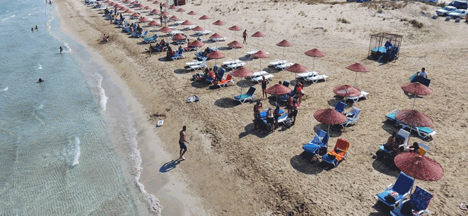 Mağusa Belediyesi'nden halka, adı gibi plaj!